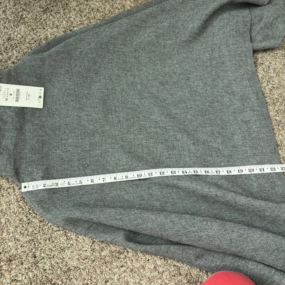 NWT ZARA MANTECO Wool Blend Oversized Cape Grey High Neck Poncho Coat Wrap M - Picture 12 of 12